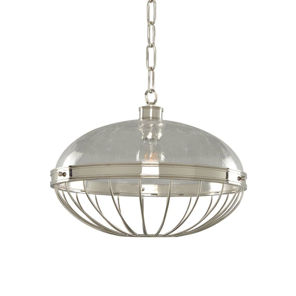 Kalco Montauk Pendant Light in Polished Nickel