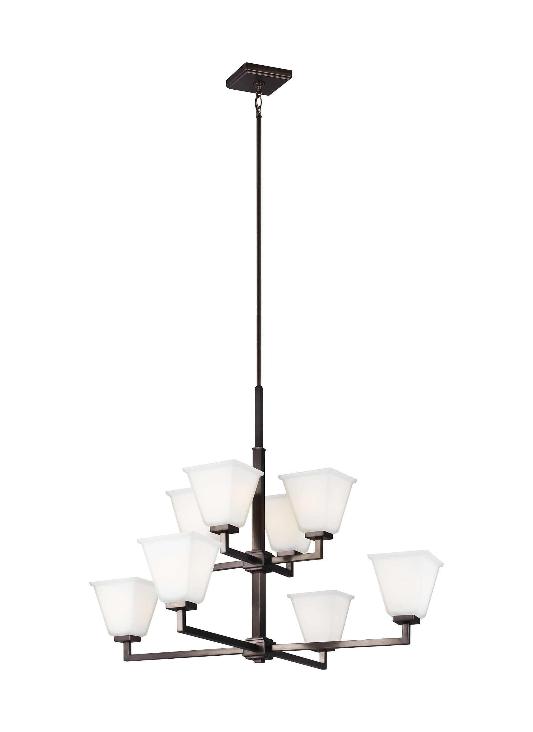 Sea Gull Ellis Harper 8-Light Transitional Chandelier in Brushed Oil Rubbed Bronze