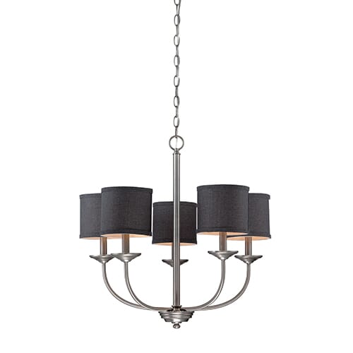 Millennium Lighting Jackson 5-Light Chandelier in Brushed Pewter