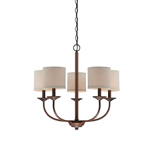 Millennium Lighting Jackson 5-Light Chandelier in Rubbed Bronze