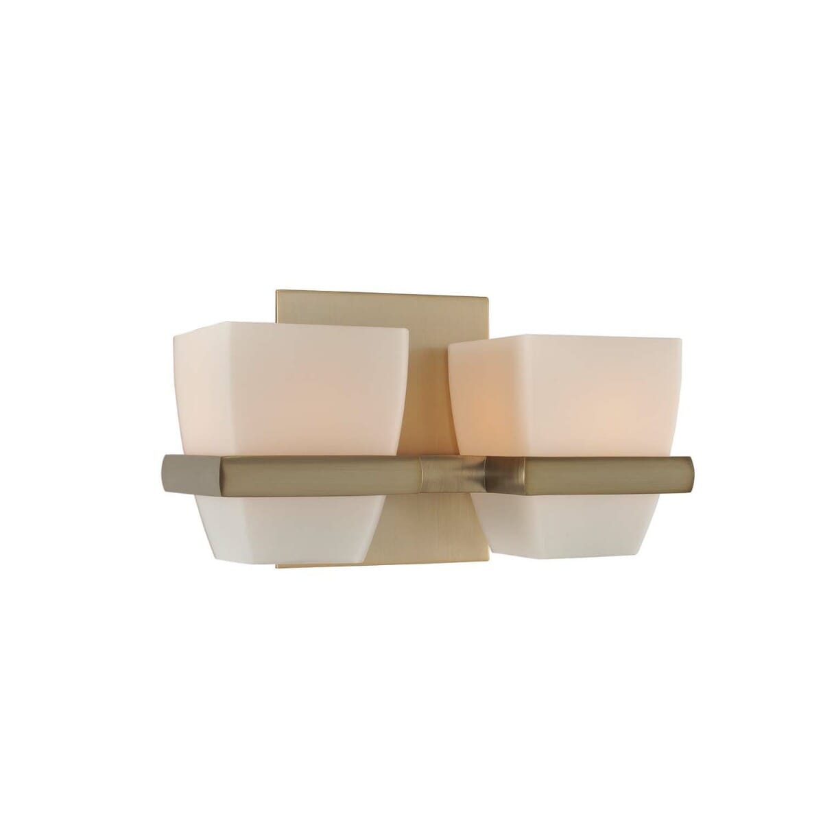 Kalco Malibu 2-Light 10" Bathroom Vanity Light in Brushed Bronze