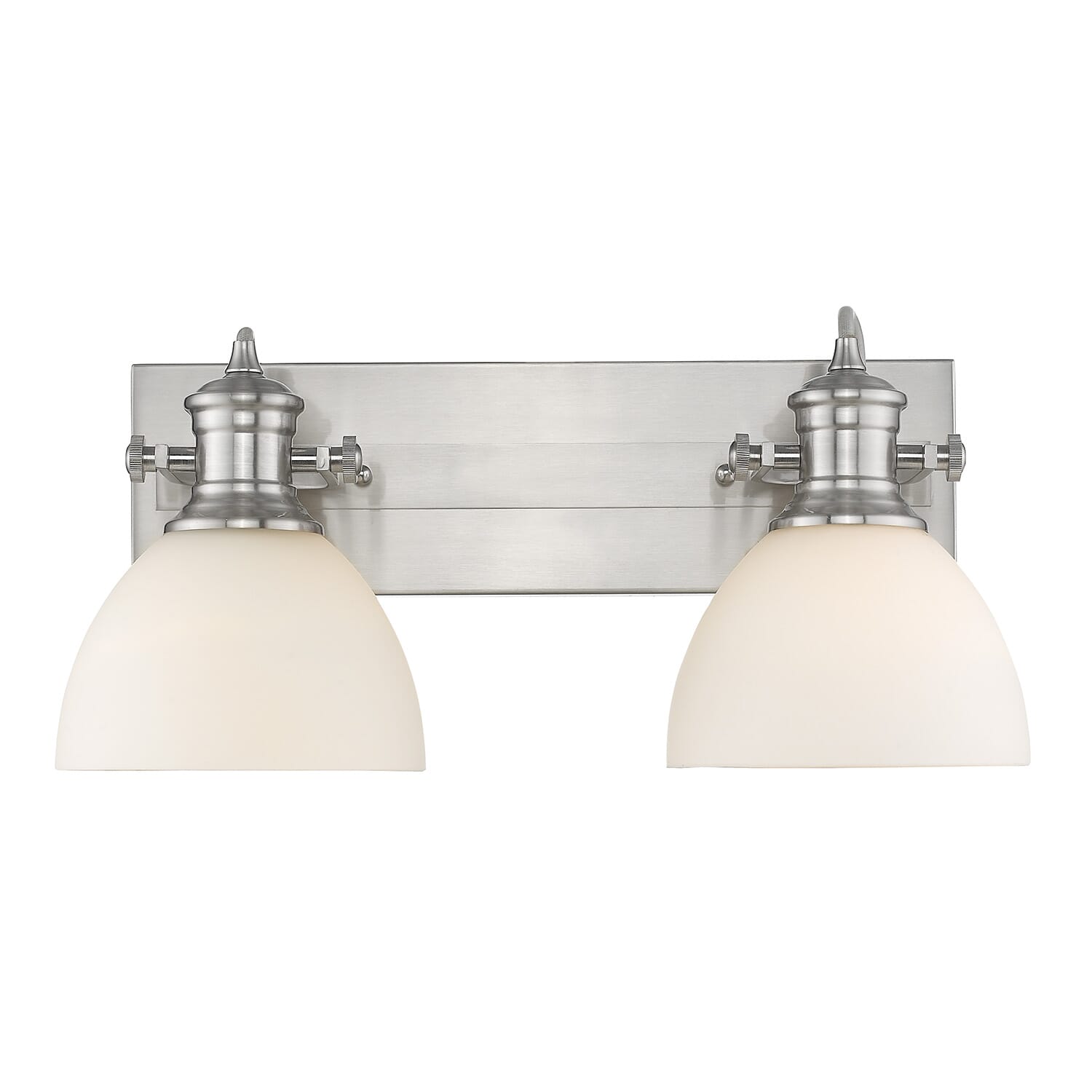 Golden Hines 2-Light Bathroom Vanity Light in Pewter