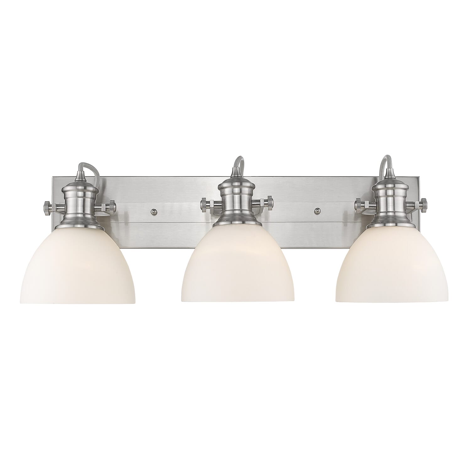 Golden Hines 3-Light Bathroom Vanity Light in Pewter