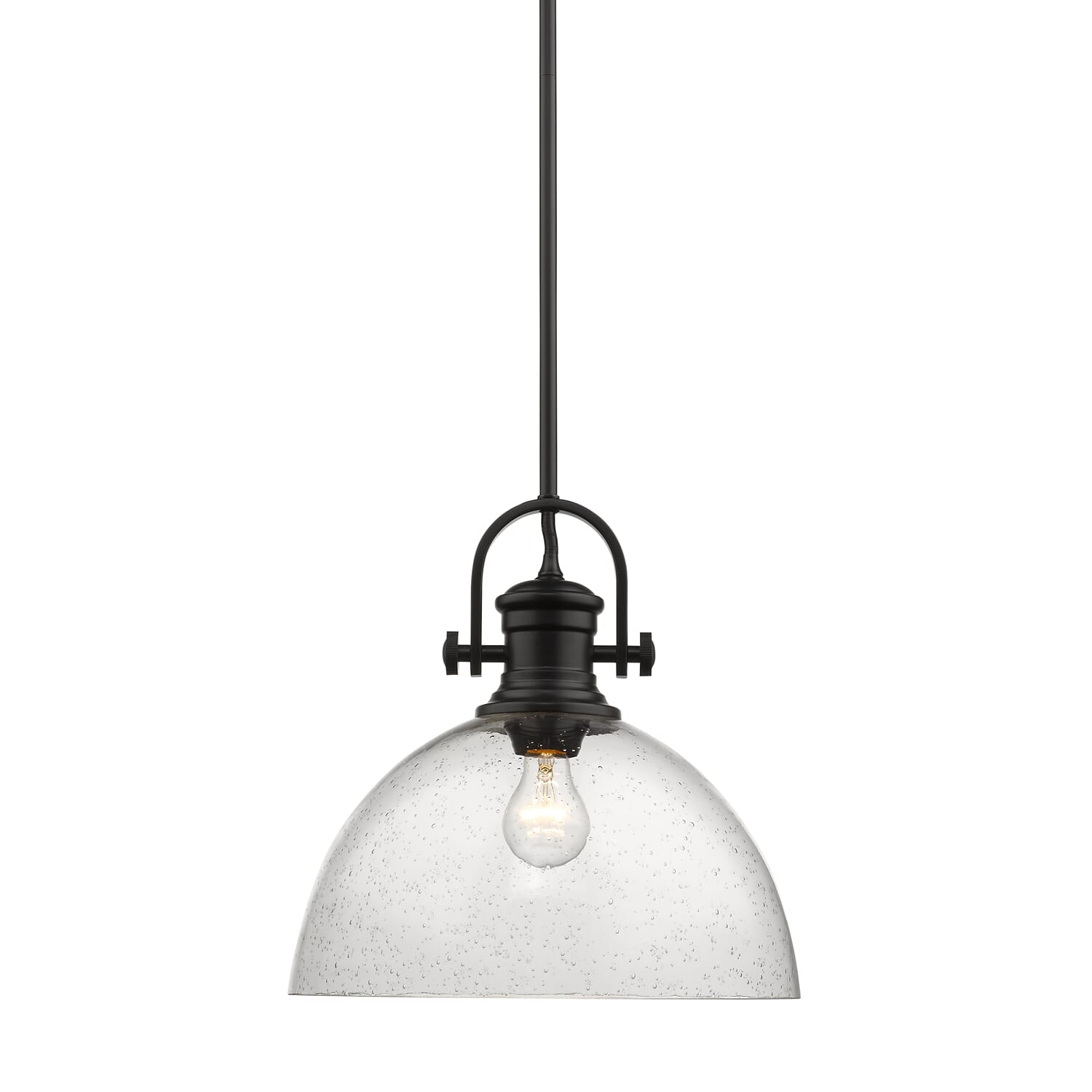 Golden Hines Pendant Light in Black