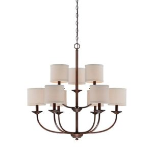 Millennium Lighting Jackson 9-Light Chandelier in Rubbed Bronze