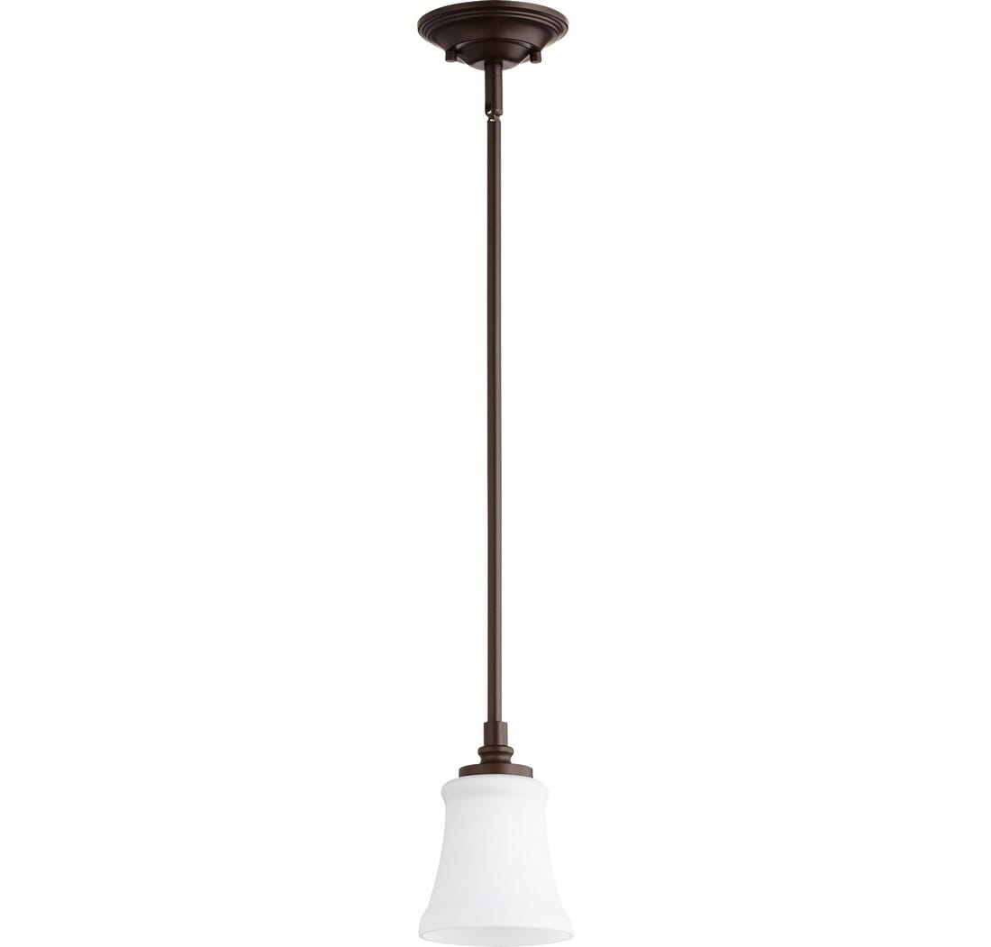 Quorum Rossington 5" Pendant Light in Oiled Bronze