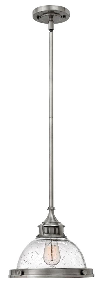 Hinkley Amelia 1-Light Stem Hung Pendant in Polished Antique Nickel