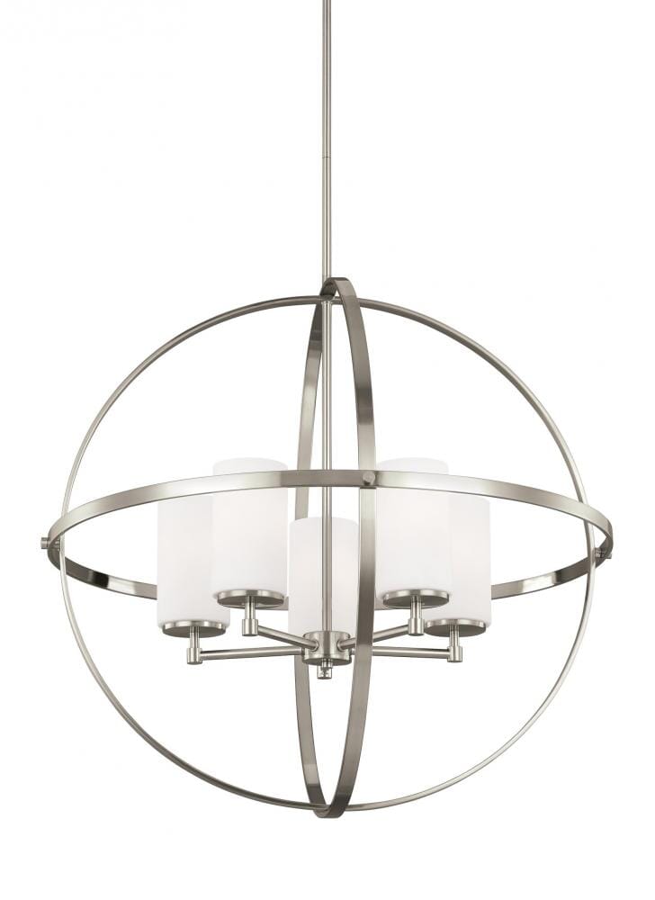 Sea Gull Alturas 5-Light Chandelier in Brushed Nickel