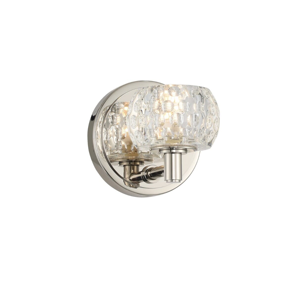 Kalco Ella 5" Bathroom Vanity Light in Polished Nickel