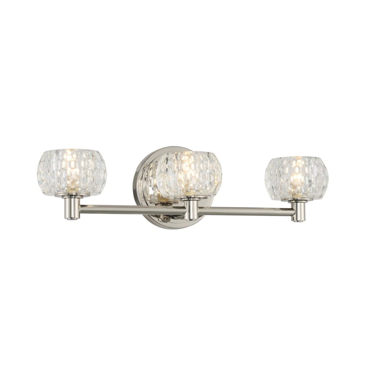 Kalco Ella 3-Light 18" Bathroom Vanity Light in Polished Nickel