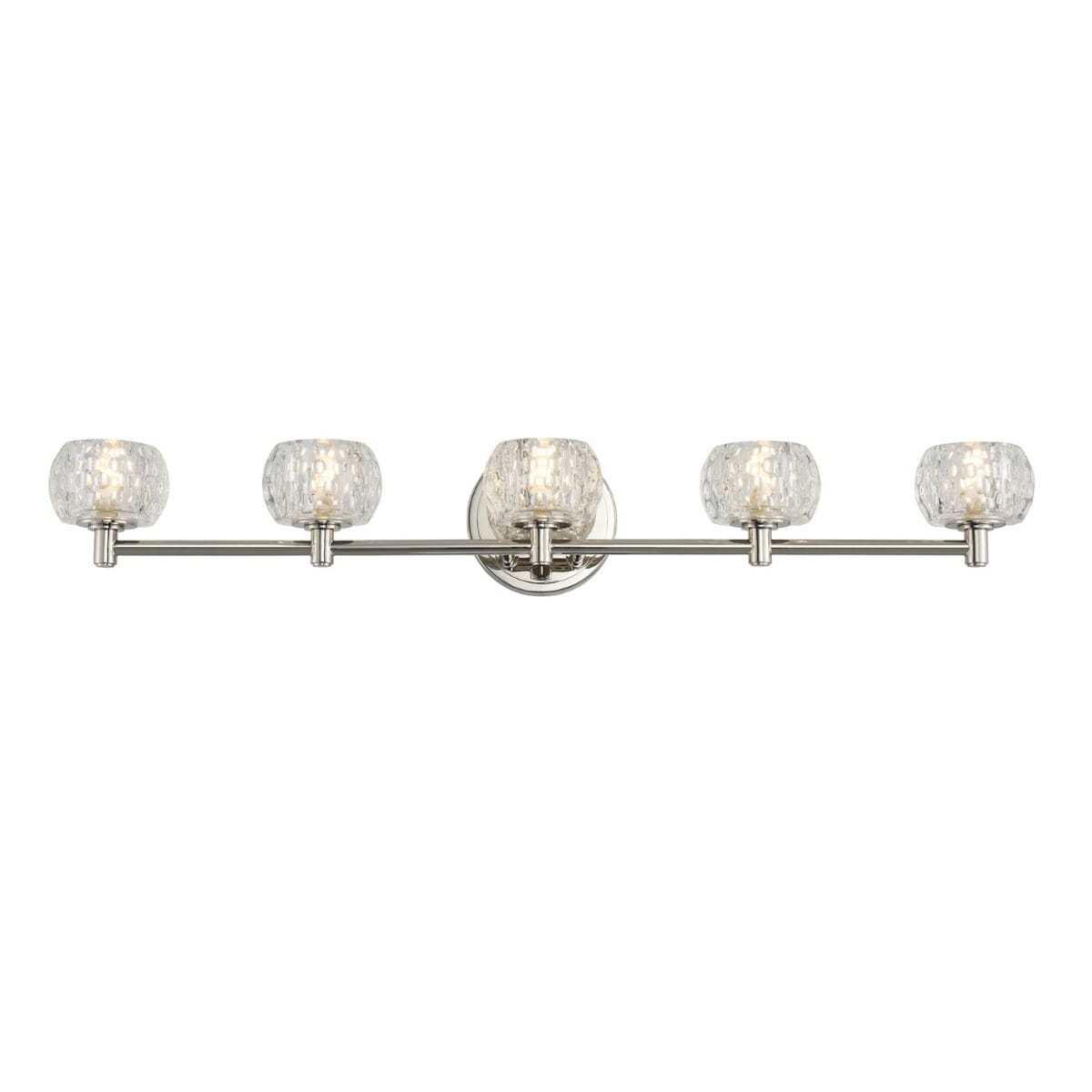 Kalco Ella 5-Light 32" Bathroom Vanity Light in Polished Nickel