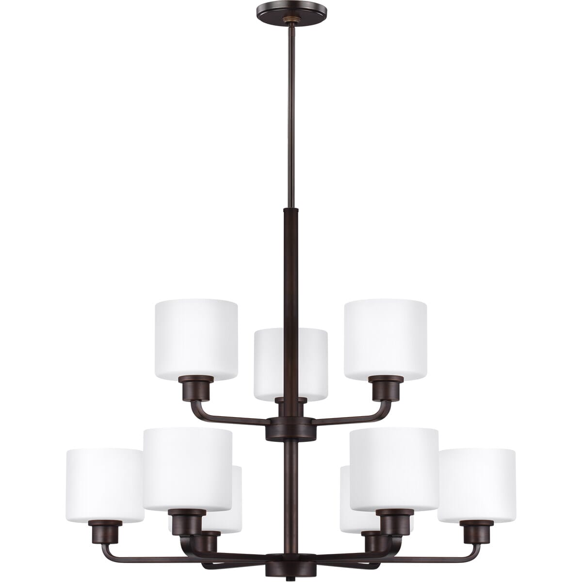 Sea Gull Canfield 9-Light Chandelier in Bronze