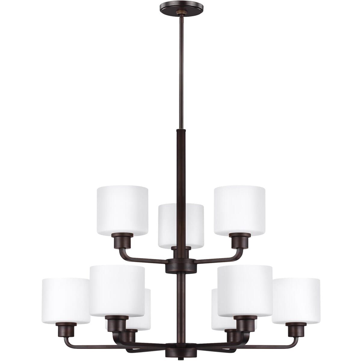 Sea Gull Canfield 9-Light Chandelier in Bronze