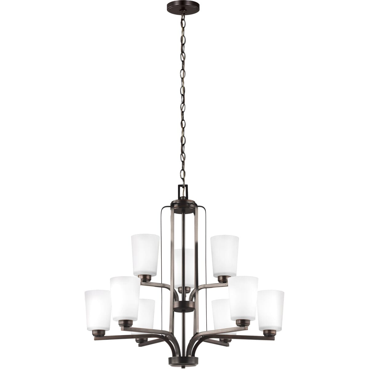 Sea Gull Franport 9-Light Chandelier in Bronze