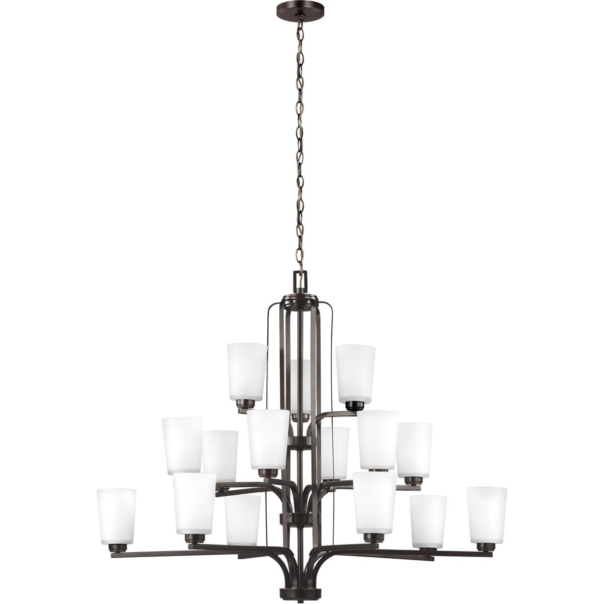 Sea Gull Franport 15-Light Chandelier in Bronze