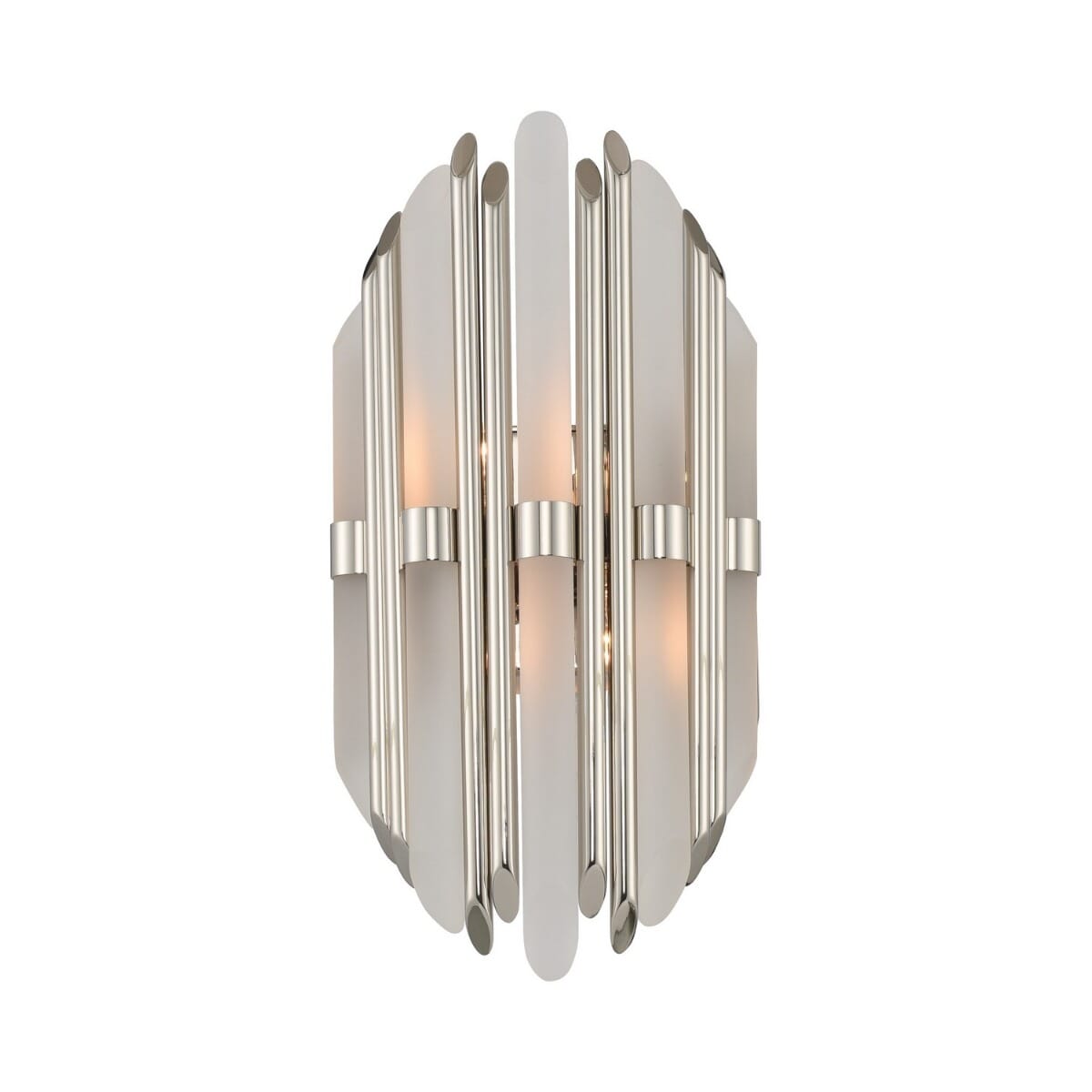 Kalco Massina 2-Light 16" Wall Sconce in Polished Nickel