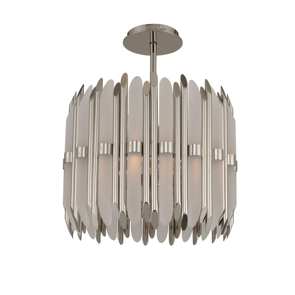 Kalco Massina 3-Light Pendant Light in Polished Nickel