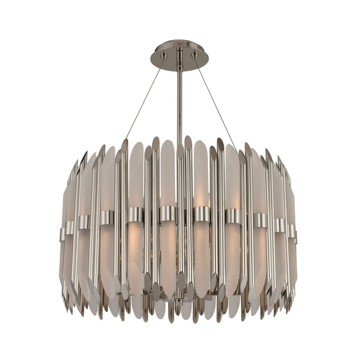 Kalco Massina 6-Light Pendant Light in Polished Nickel