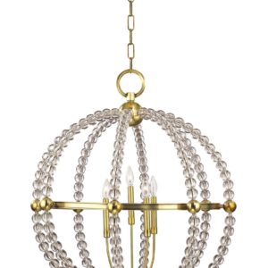 Hudson Valley Danville 5-Light Chandelier in Aged Brass