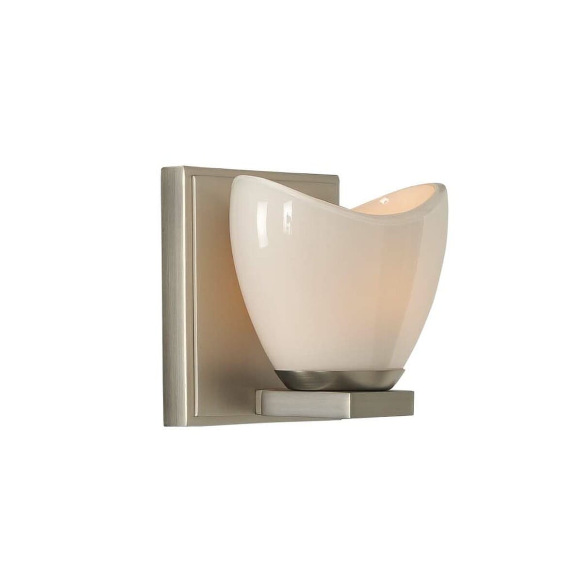 Kalco Vero 6" Bathroom Vanity Light in Satin Nickel