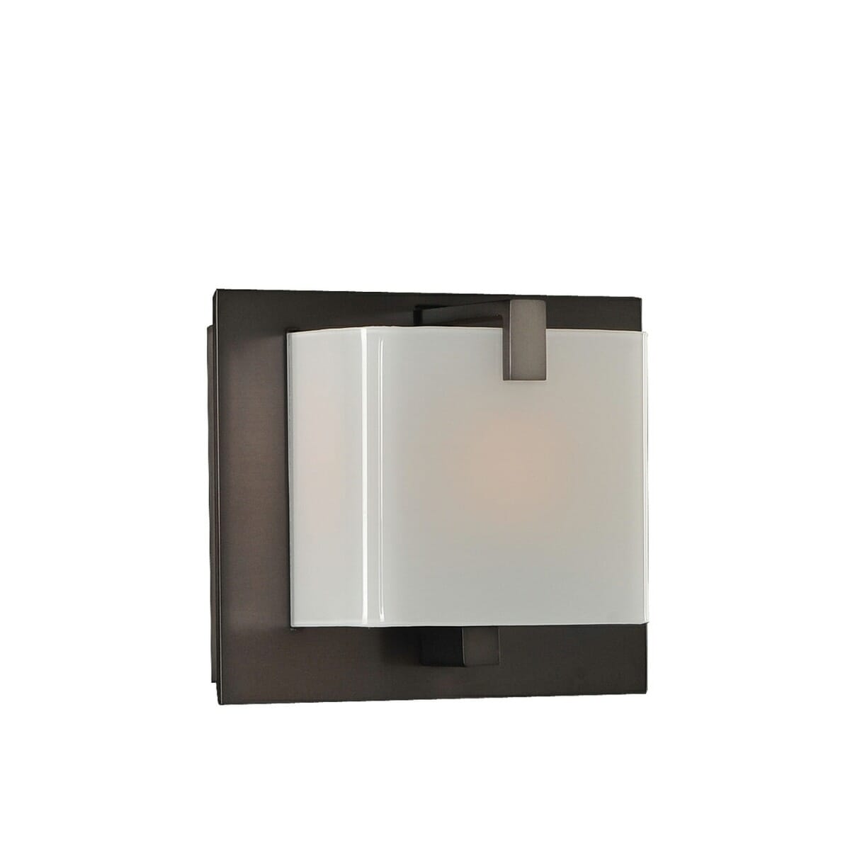 Kalco Meridian 6" Bathroom Vanity Light in Brushed Black Nickel