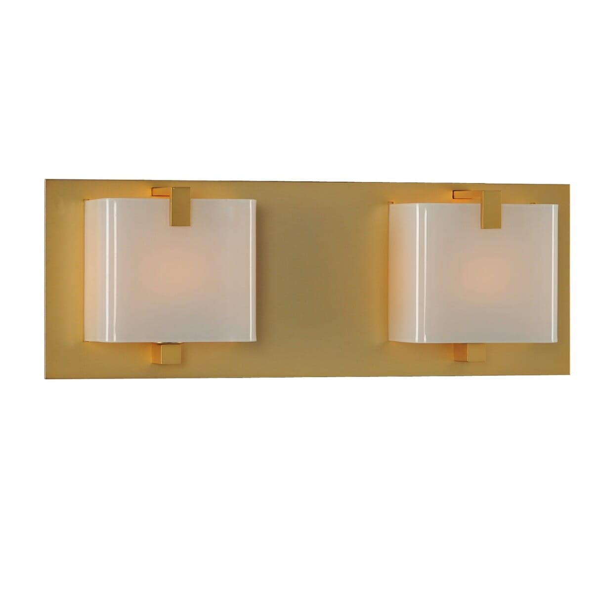 Kalco Meridian 2-Light 14" Bathroom Vanity Light in Gold