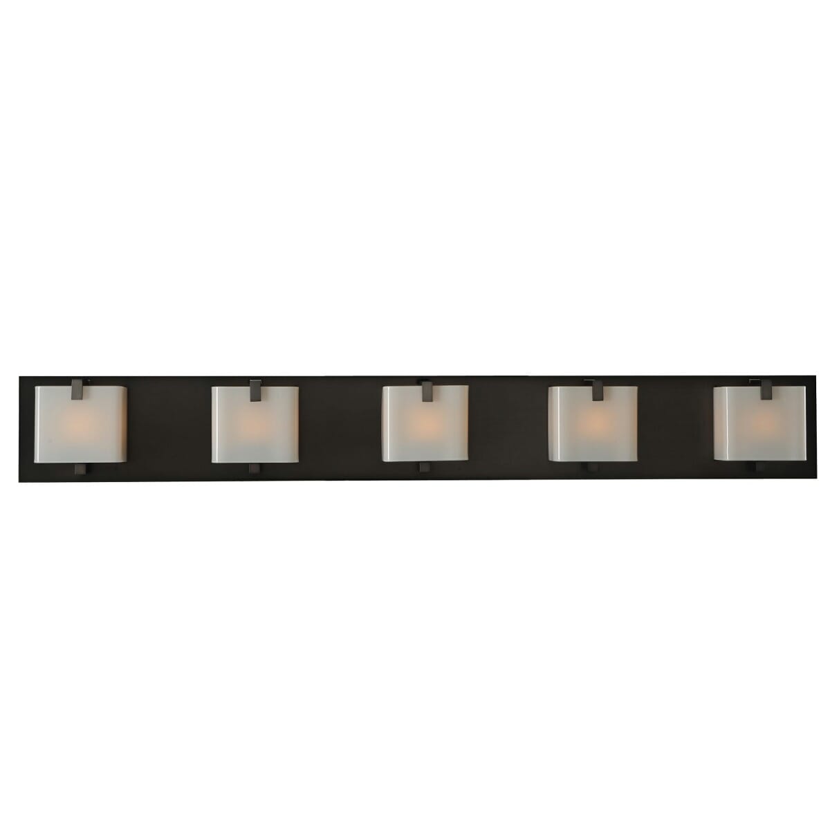 Kalco Meridian 5-Light 38" Bathroom Vanity Light in Brushed Black Nickel