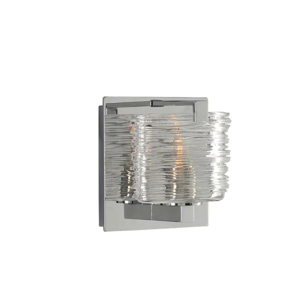 Kalco South Bay 5" Bathroom Vanity Light in Chrome