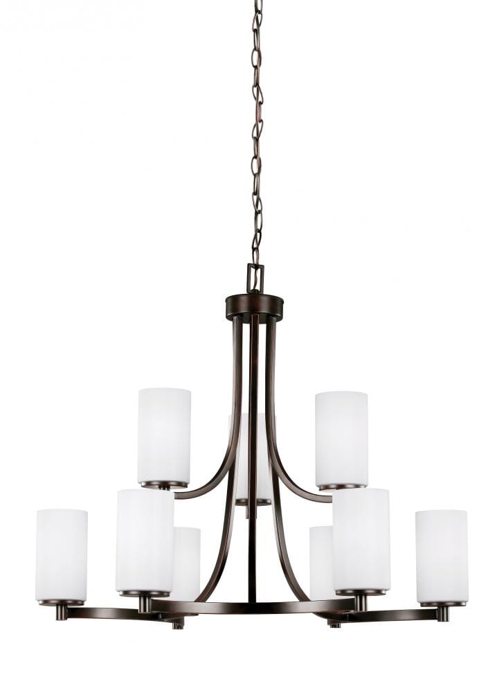 Sea Gull Hettinger 9-Light Chandelier in Bronze