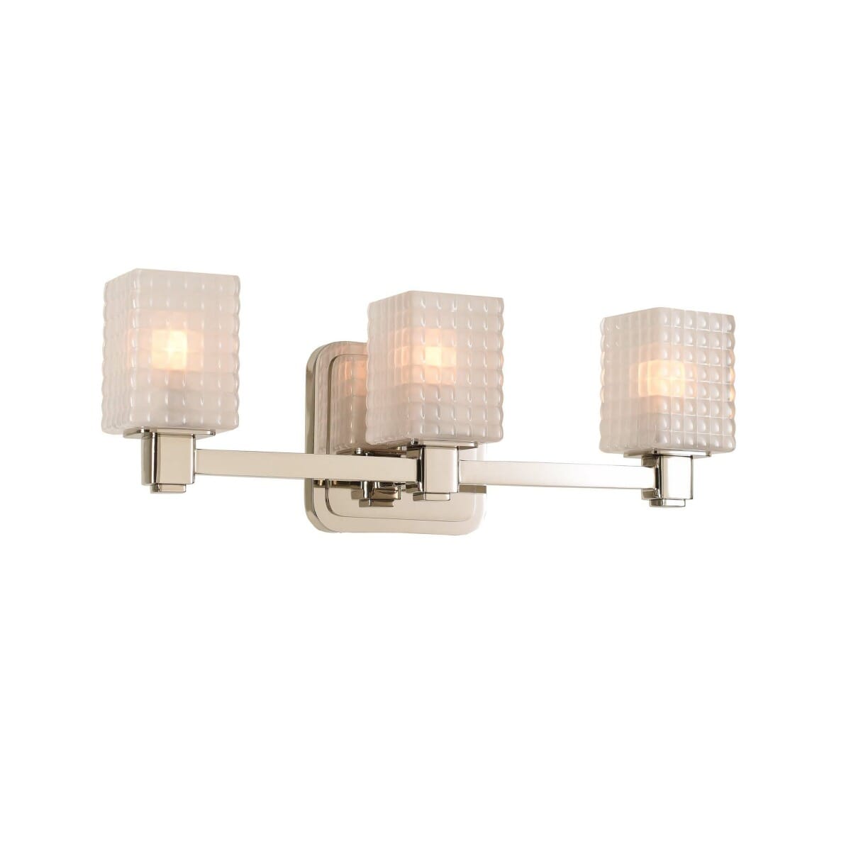 Kalco Avanti 3-Light 17" Bathroom Vanity Light in Polished Nickel