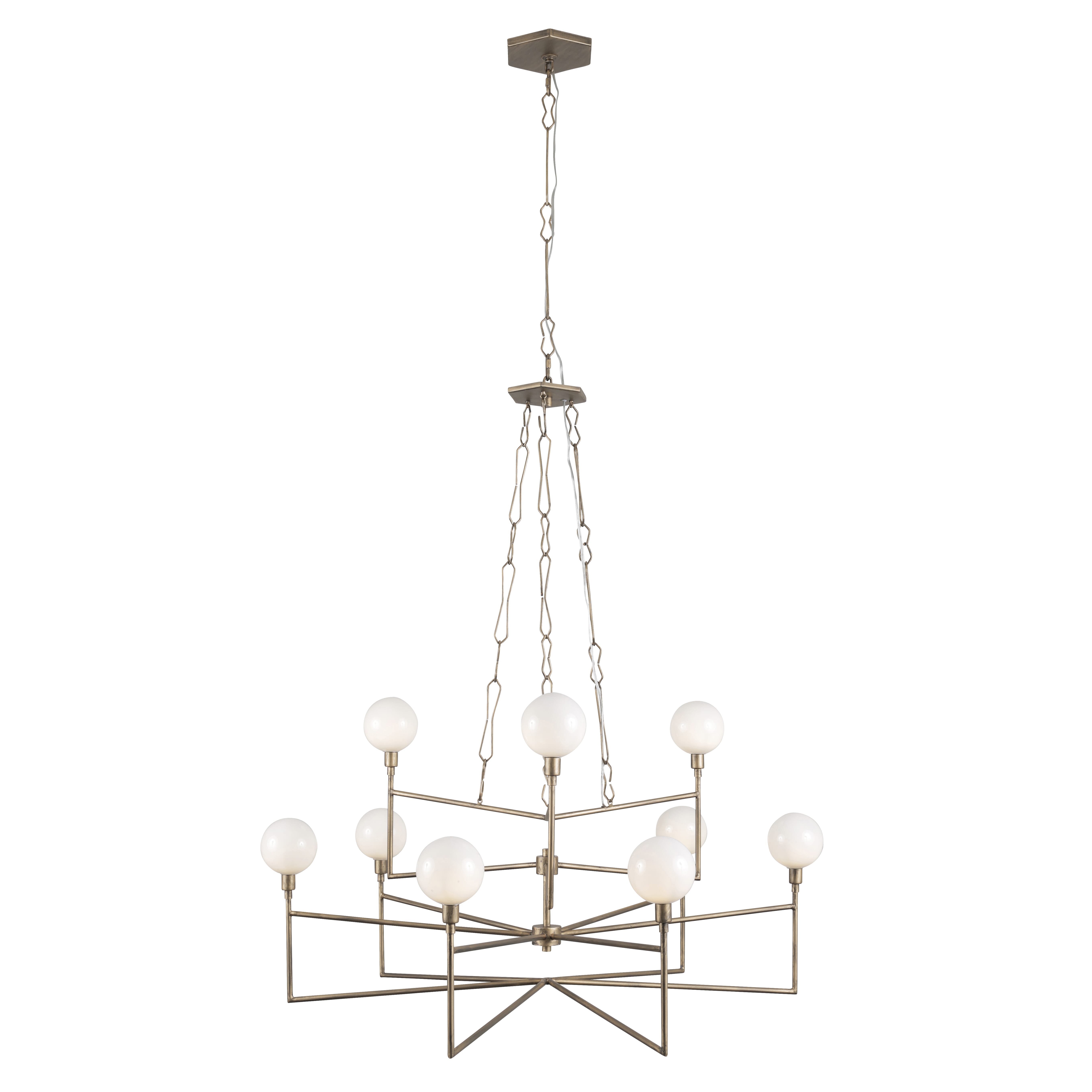 Varaluz Bodie 9-Light Transitional Chandelier in Havana Gold