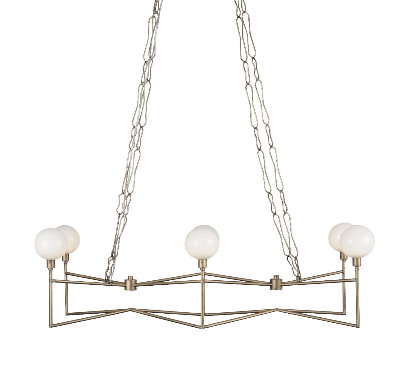 Varaluz Bodie 6-Light 37" Linear Pendant in Havana Gold