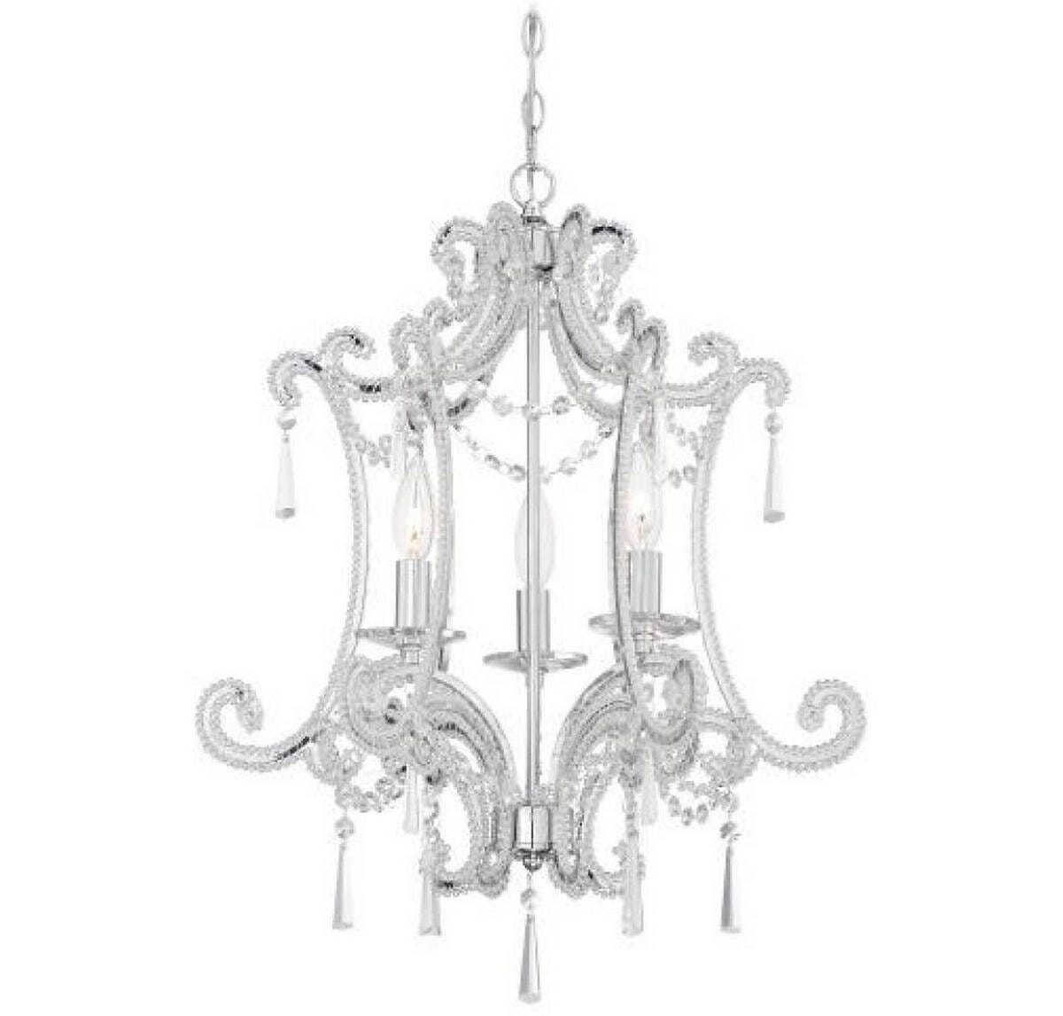 Minka Lavery 3-Light 19" Traditional Chandelier in Chrome