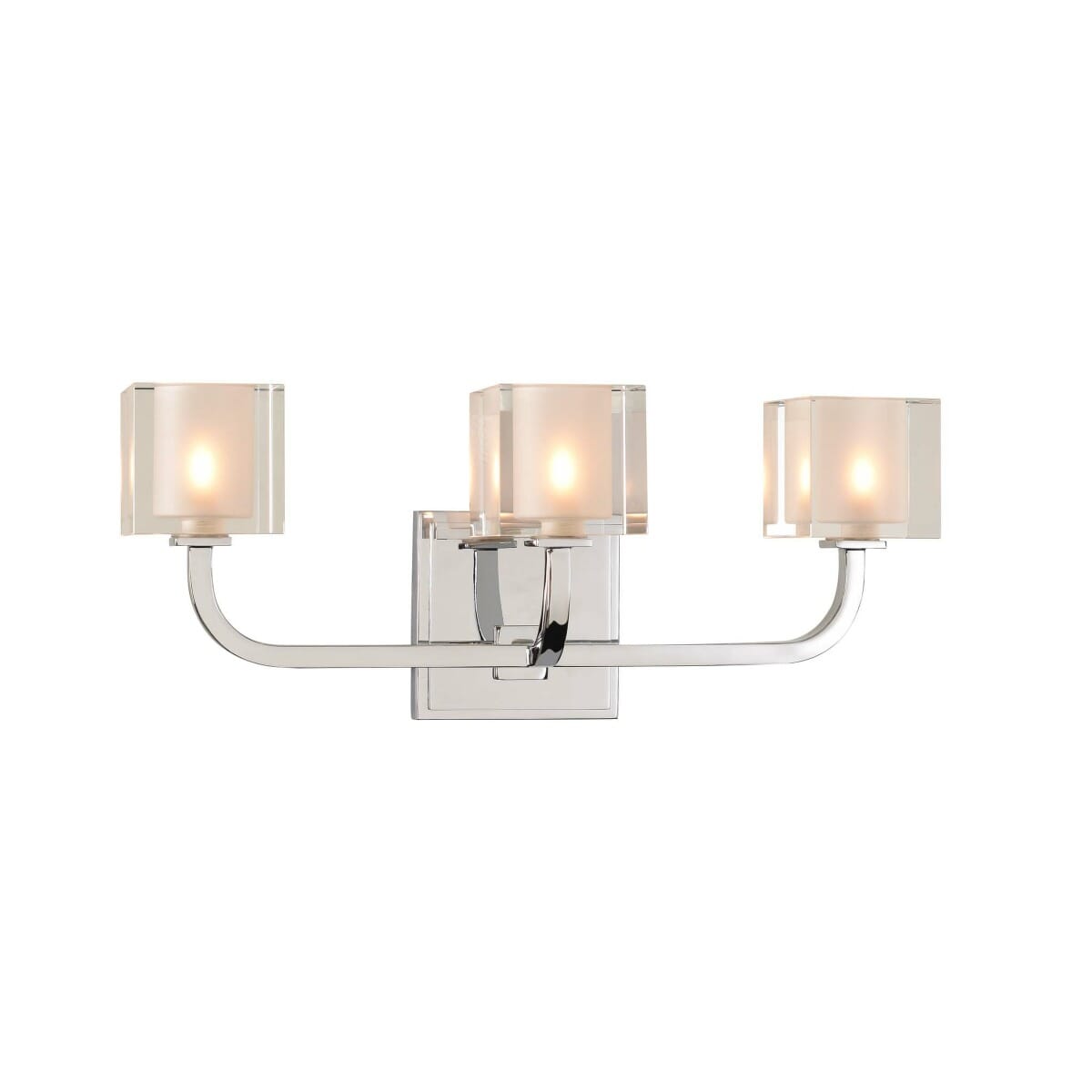 Kalco Arcata 3-Light 17" Bathroom Vanity Light in Chrome