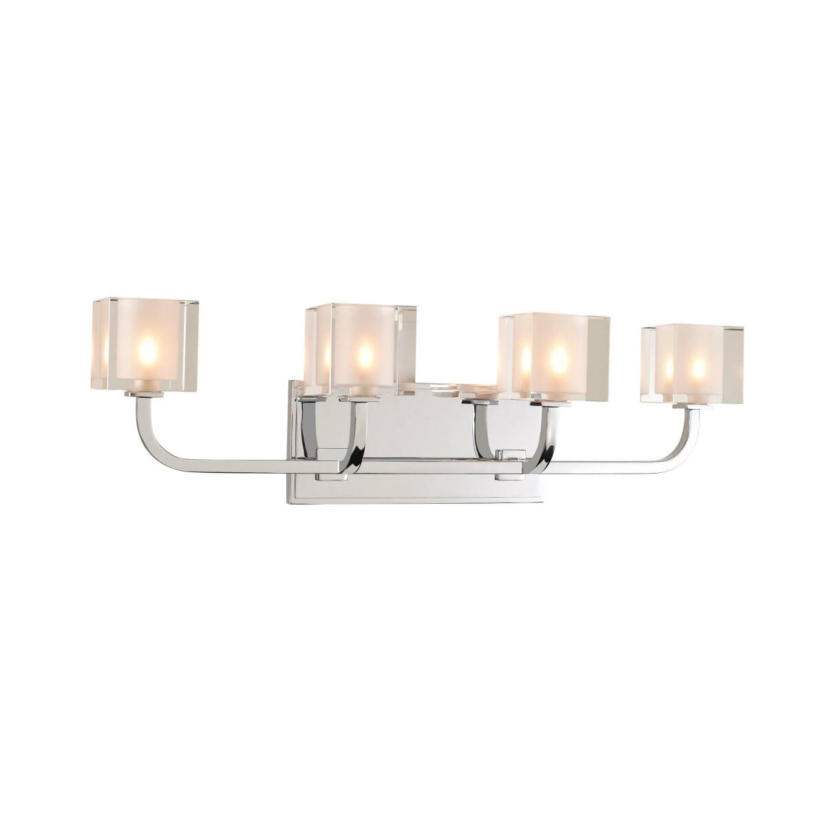 Kalco Arcata 4-Light 24" Bathroom Vanity Light in Chrome