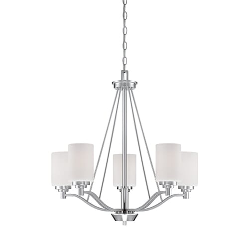 Millennium Lighting Durham 5-Light Chandelier in Satin Nickel