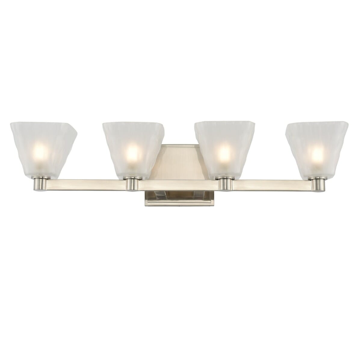 Kalco Weston 4-Light 5" Bathroom Vanity Light in Glazed Nickel