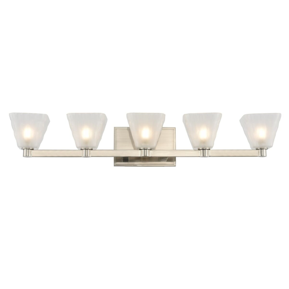 Kalco Weston 5-Light 5" Bathroom Vanity Light in Glazed Nickel