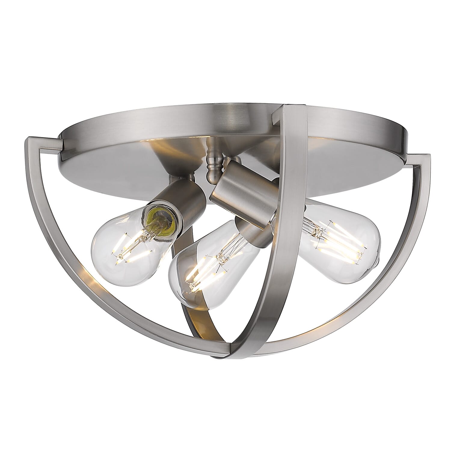 Golden Colson 3-Light 14" Ceiling Light in Pewter