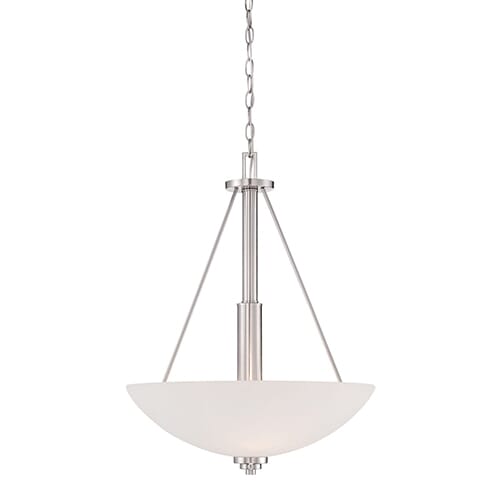 Millennium Lighting Durham 3-Light Pendant in Satin Nickel