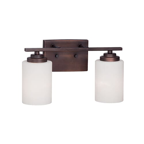 Millennium Lighting Durham 2-Light Bathroom Vanity Light in Rubbed Bronze