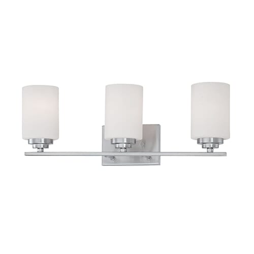 Millennium Lighting Durham 3-Light Bathroom Vanity Light in Satin Nickel