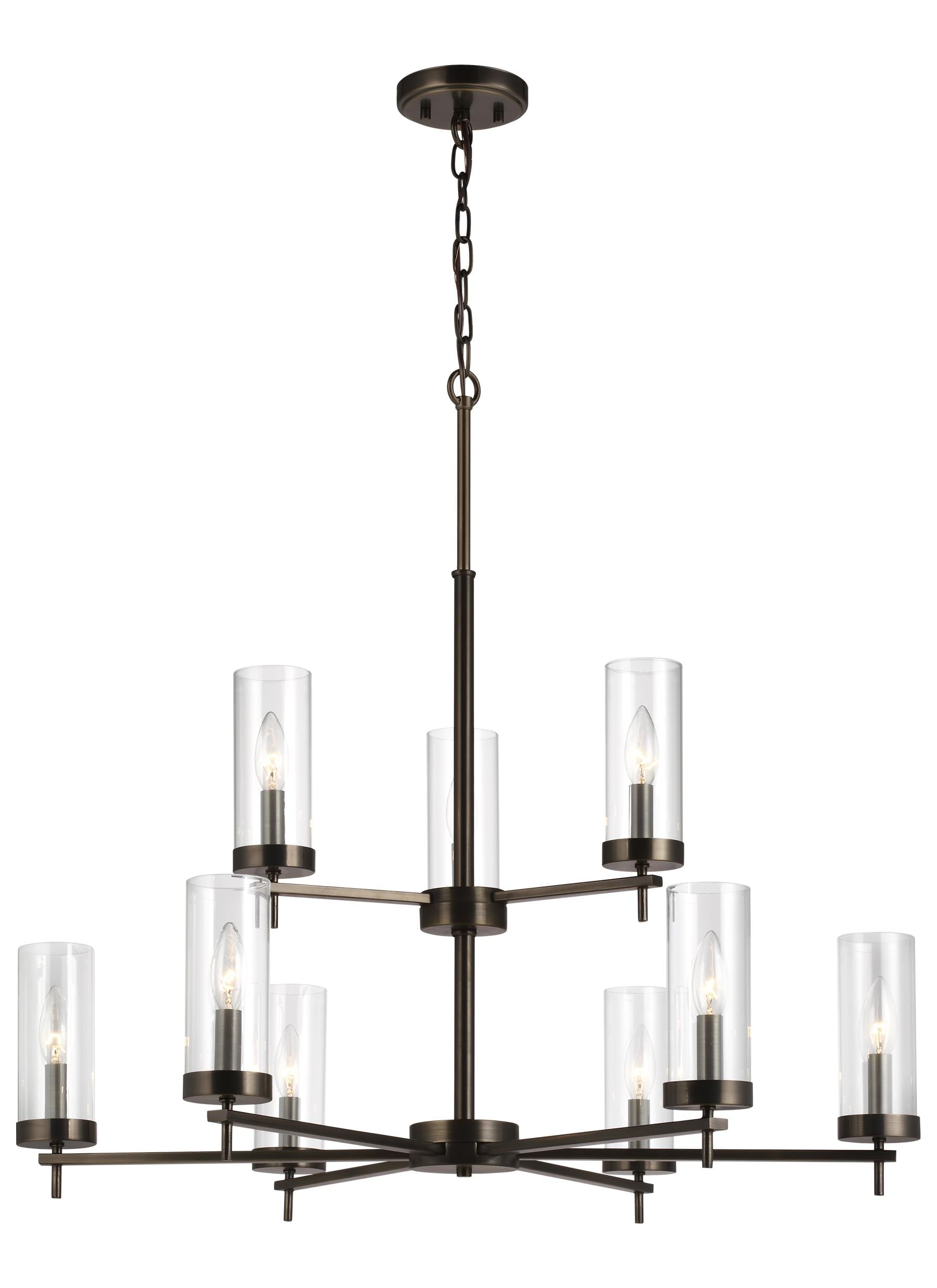 Sea Gull Zire 9-Light LED Chandelier in Brushed Oil Rubbed Bronze