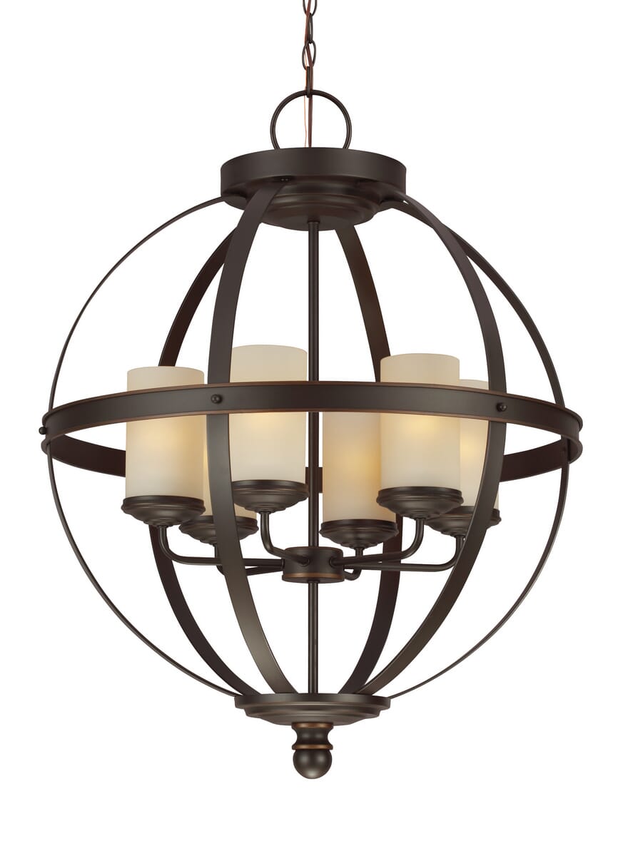 Sea Gull Sfera 6-Light Chandelier in Autumn Bronze