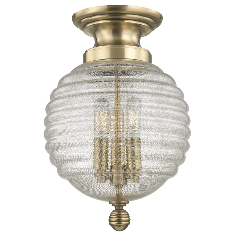 Hudson Valley Coolidge Ceiling Light in Aged Brass