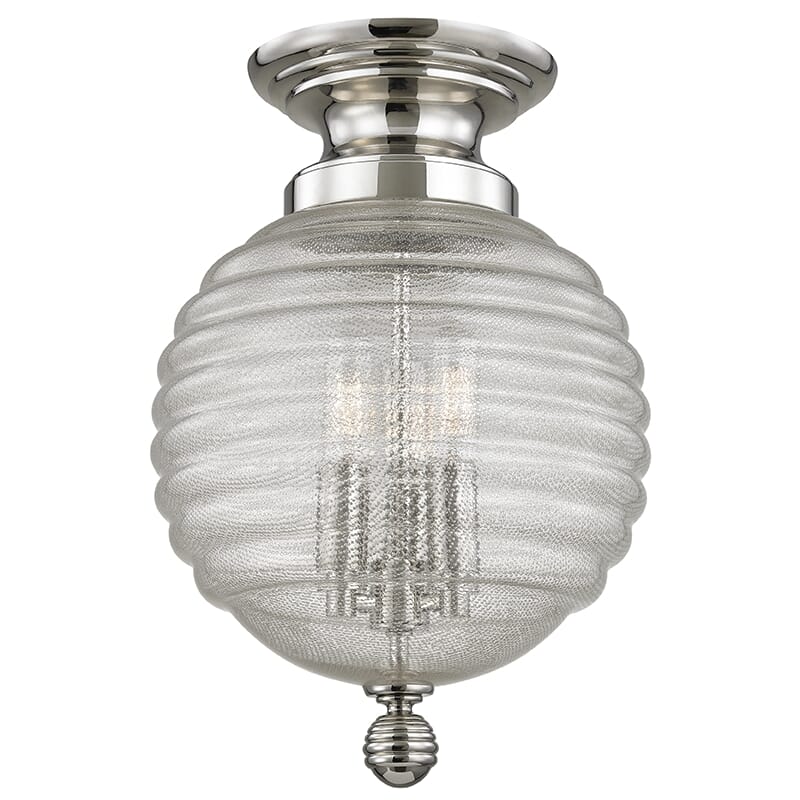 Hudson Valley Coolidge 3-Light Ceiling Light in Polished Nickel