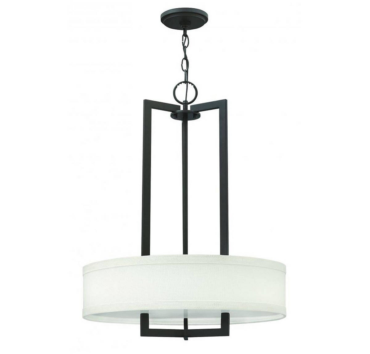 Hinkley Hampton 3-Light Inverted Pendant in Buckeye Bronze