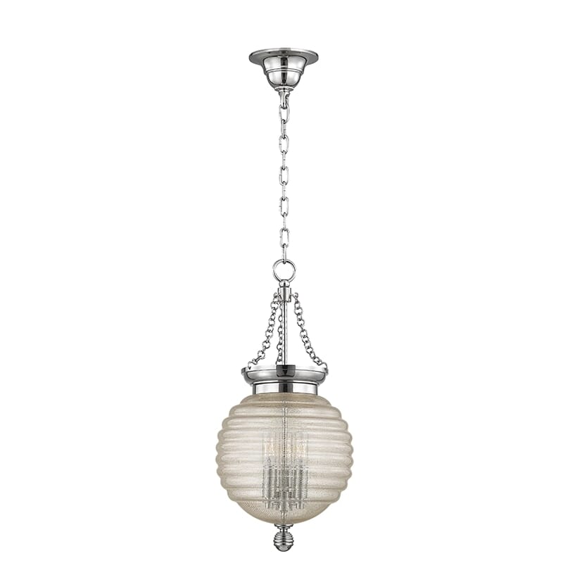 Hudson Valley Coolidge 3-Light 21" Pendant Light in Polished Nickel