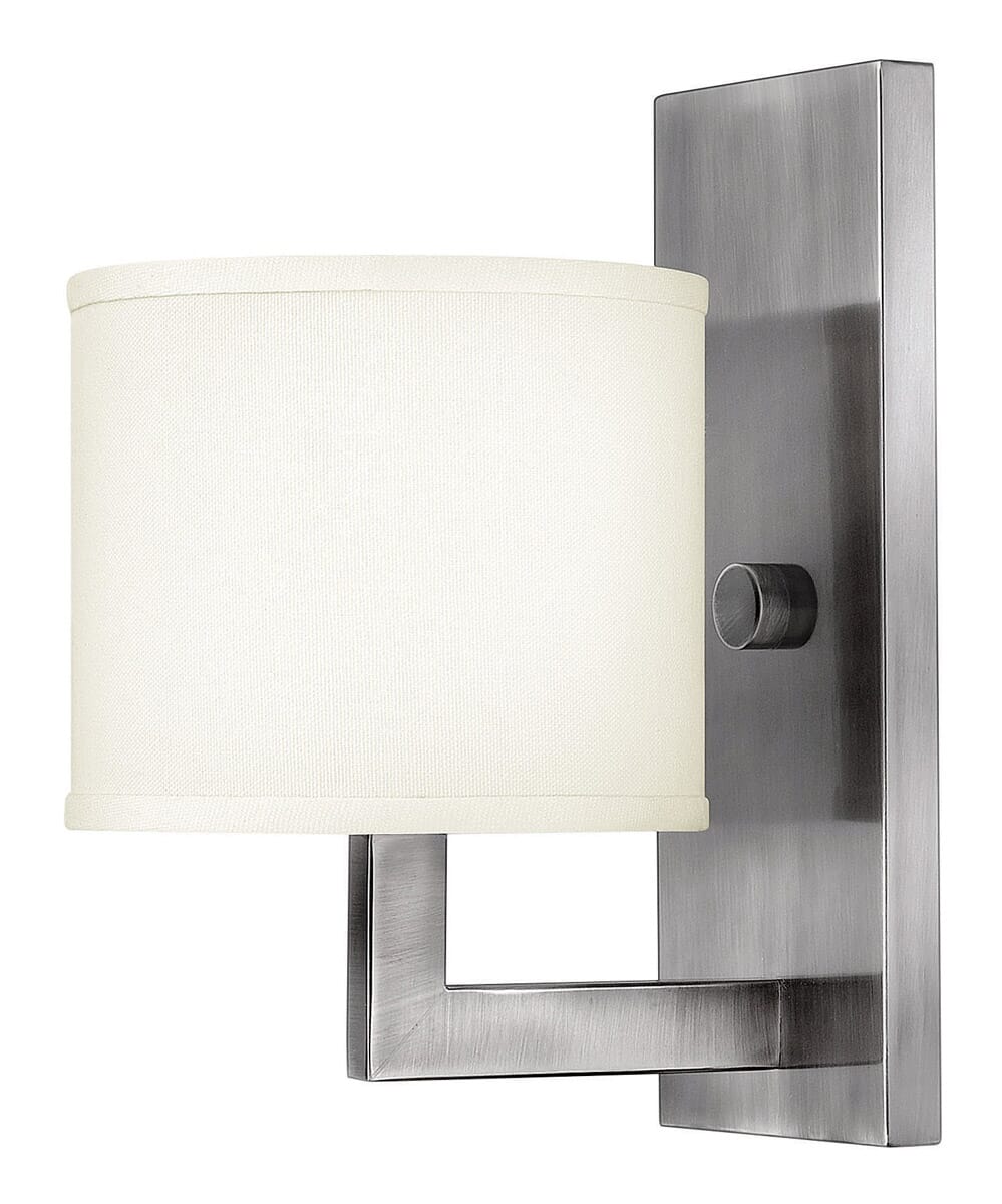 Hinkley Hampton 1-Light Sconce in Antique Nickel