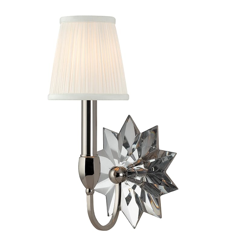 Hudson Valley Barton 14" Wall Sconce in Polished Nickel